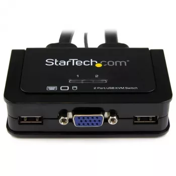 StarTech.com Switch KVM a cavo USB VGA a 2 porte – alimentato via USB con commutatore remoto