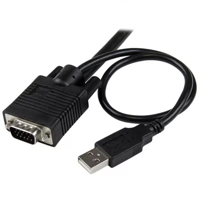 StarTech.com Switch KVM a cavo USB VGA a 2 porte – alimentato via USB con commutatore remoto