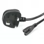 StarTech.com Cavo di alimentazione UK per laptop da 3ft (1m), BS 1363 a C7, 2,5A 250V, 18AWG, nero, cavo sostitutivo UK per laptop, cavo di alimentazione per stampante, cavo di ricarica AC per laptop, cavo di alimentazione per laptop