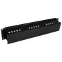StarTech.com Canalina portacavi orizzontale 2U per rack server con coperchio – Pannello canalina portacavi per rack di rete 19 pollici – canalina portacavi fessurata