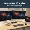 StarTech.com Docking station USB 3.0 dual-monitor con HDMI e DisplayPort 4K – USB 3.0 a 4x USB-A, Ethernet, HDMI e DP – Docking station universale per laptop USB Type-A per Mac e Windows