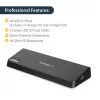 StarTech.com Docking station USB 3.0 dual-monitor con HDMI e DisplayPort 4K – USB 3.0 a 4x USB-A, Ethernet, HDMI e DP – Docking station universale per laptop USB Type-A per Mac e Windows