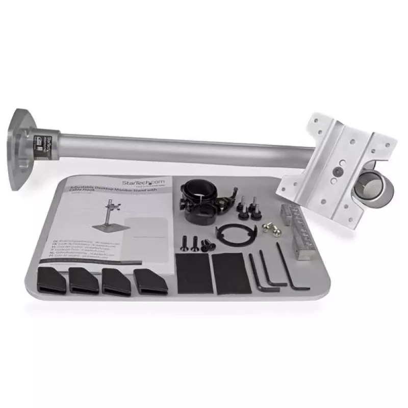 StarTech.com Supporto per monitor singolo - Regolabile - Acciaio - Argento