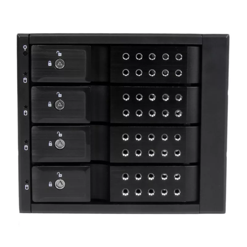 StarTech.com Backplane mobile trayless hot-swap in alluminio a 4 vani per SAS II/SATA III da 3,5