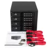 StarTech.com Backplane mobile trayless hot-swap in alluminio a 4 vani per SAS II/SATA III da 3,5