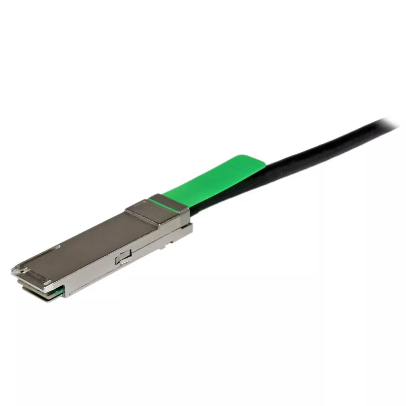 StarTech.com Cavo QSFP+ Direct-Attach Twinax conforme MSA – 2 m (6,6 ft)~Compatibile MSA Uncoded 2m 40G QSFP+ a QSFP+ Direct Attach Breakout Cavo Twinax – 40 GbE QSFP+ DAC in rame 40 Gbps modulo ricetrasmettitore passivo a basso consumo DAC