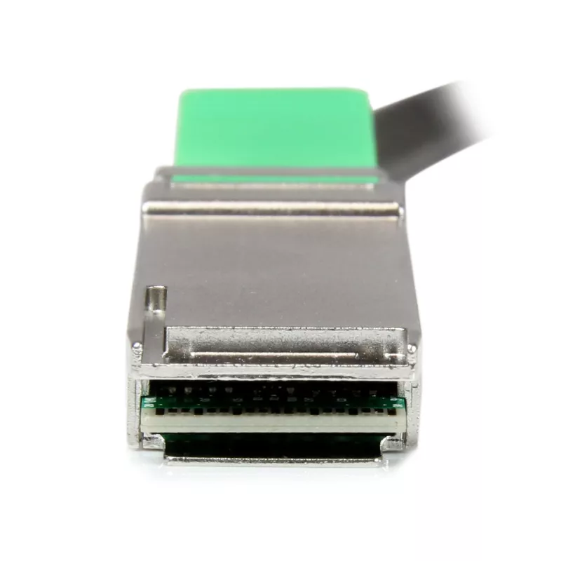 StarTech.com Cavo QSFP+ Direct-Attach Twinax conforme MSA – 2 m (6,6 ft)~Compatibile MSA Uncoded 2m 40G QSFP+ a QSFP+ Direct Attach Breakout Cavo Twinax – 40 GbE QSFP+ DAC in rame 40 Gbps modulo ricetrasmettitore passivo a basso consumo DAC