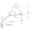 StarTech.com Braccio da tavolo per monitor singolo – braccio articolato completamente mobile – acciaio