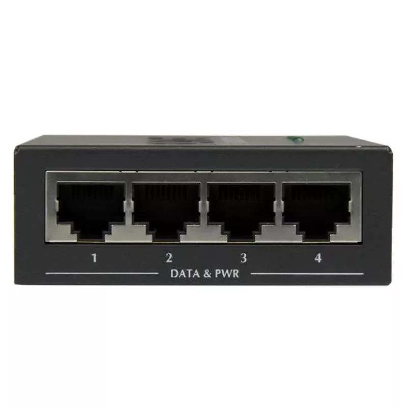 StarTech.com Midspan Gigabit a 4 porte – Iniettore PoE+ – 802.3at/af