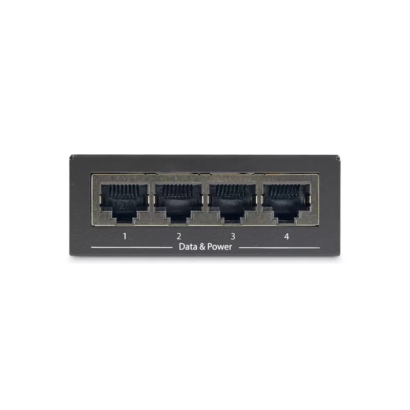 StarTech.com Midspan Gigabit a 4 porte – Iniettore PoE+ – 802.3at/af