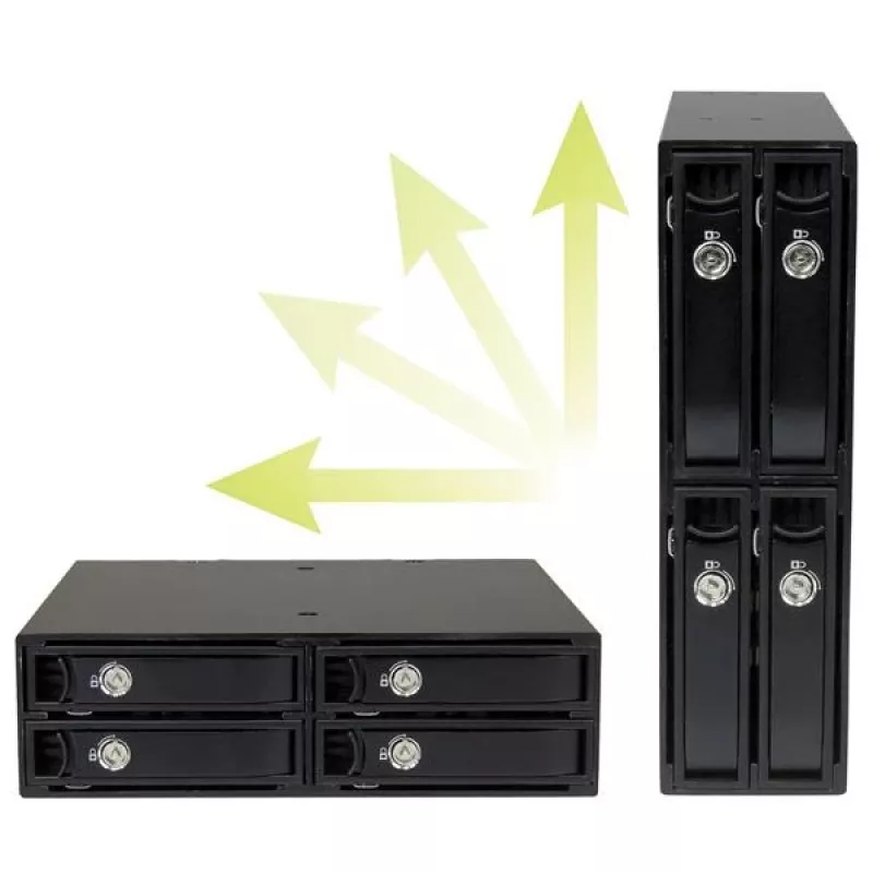 StarTech.com backplane per vano hot-swap a 4 bay per unità SATA/SAS da 2,5
