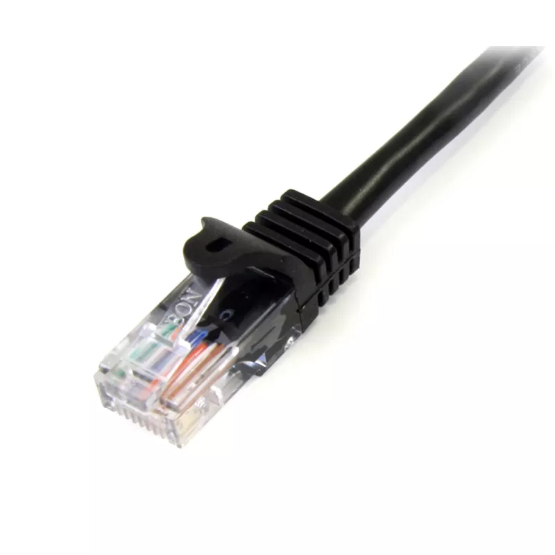 StarTech.com cavo patch Cat5e con connettori RJ45 senza protezione linguetta – 1 m, nero