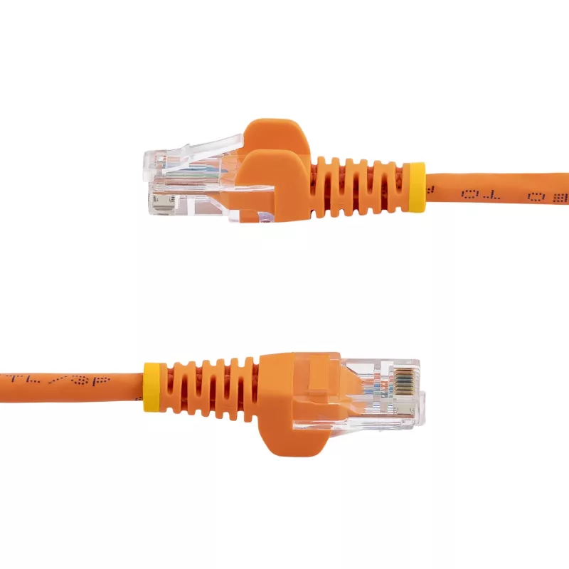 StarTech.com cavo patch Cat5e con connettori RJ45 senza protezione linguetta – 3 m, arancione