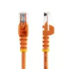 StarTech.com cavo patch Cat5e con connettori RJ45 senza protezione linguetta – 1 m, arancione