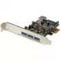 StarTech.com scheda PCI Express USB 3.0 a 4 porte, PCIe, USB 3.2 Gen 1 (3.1 Gen 1), full-height / low-profile, PCI 2.0, nero, acciaio inox, 3 m