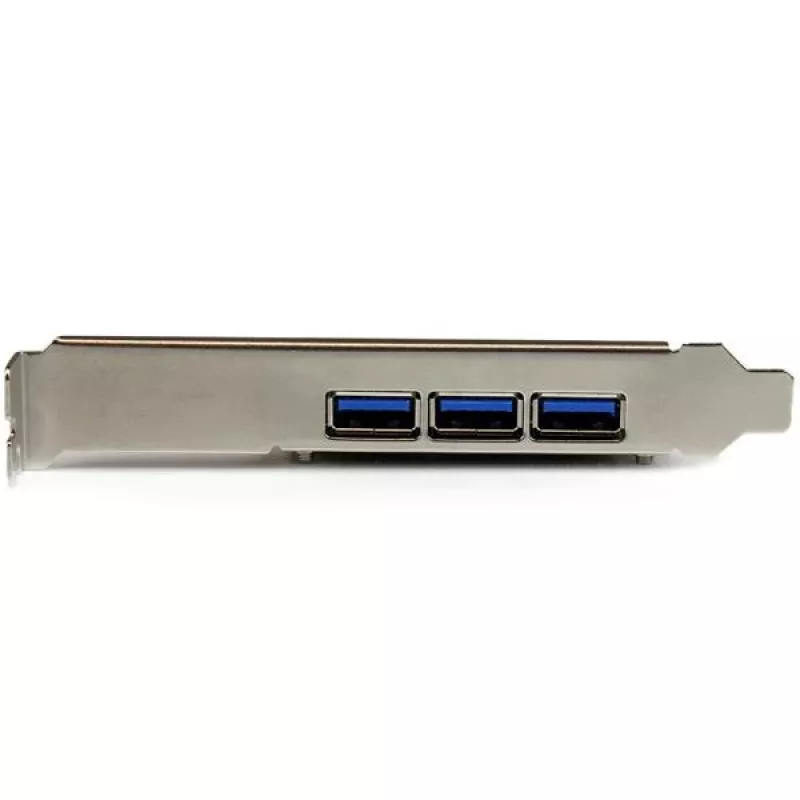 StarTech.com scheda PCI Express USB 3.0 a 4 porte, PCIe, USB 3.2 Gen 1 (3.1 Gen 1), full-height / low-profile, PCI 2.0, nero, acciaio inox, 3 m