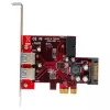 StarTech.com scheda PCI Express USB 3.0 a 4 porte – 2 esterne e 2 interne – alimentazione SATA – supporto UASP – 2 header interni (IDC) stile motherboard