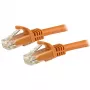 StarTech.com Cavo Ethernet CAT6 da 1 m - Arancione Cavo Ethernet Gigabit CAT 6 - 250MHz 100W PoE RJ45 UTP Cavo di rete/patch con protezione del nasello e scarico di trazione testato singolarmente