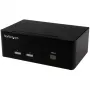StarTech.com switch KVM a 2 porte con doppio VGA – USB 2.0, 1920 x 1200 pixel, Full HD, 18 W, nero