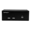StarTech.com switch KVM a 2 porte con doppio VGA – USB 2.0, 1920 x 1200 pixel, Full HD, 18 W, nero