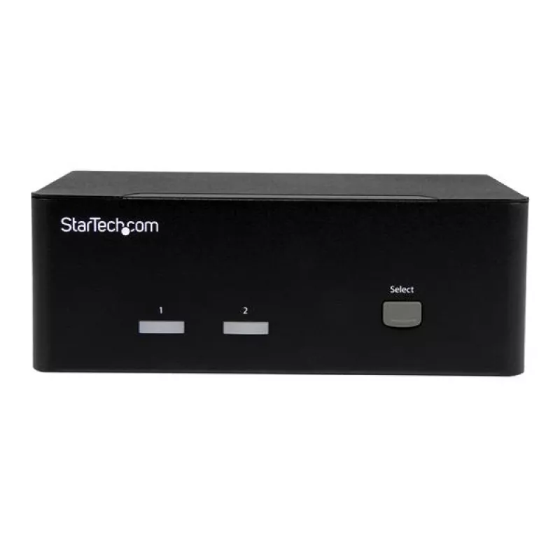 StarTech.com switch KVM a 2 porte con doppio VGA – USB 2.0, 1920 x 1200 pixel, Full HD, 18 W, nero