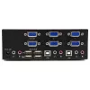 StarTech.com switch KVM a 2 porte con doppio VGA – USB 2.0, 1920 x 1200 pixel, Full HD, 18 W, nero