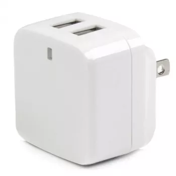 StarTech.com caricabatterie da parete USB a doppia porta – per viaggi internazionali – 17 W/3,4 A – bianco