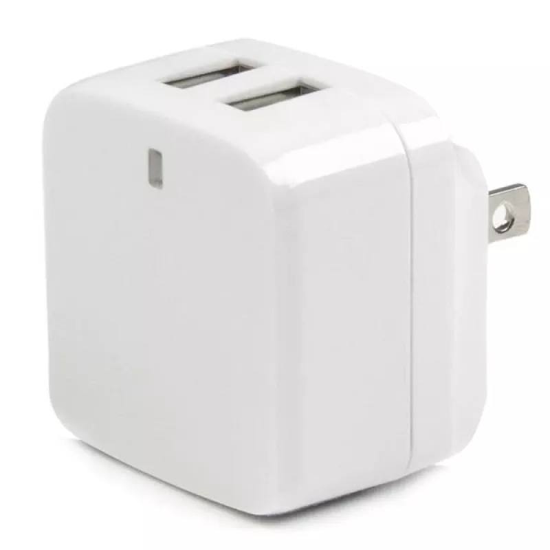 StarTech.com caricabatterie da parete USB a doppia porta – per viaggi internazionali – 17 W/3,4 A – bianco