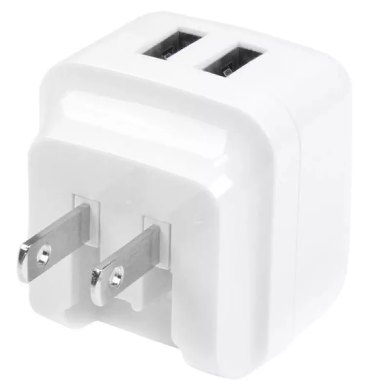 StarTech.com caricabatterie da parete USB a doppia porta – per viaggi internazionali – 17 W/3,4 A – bianco