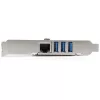 StarTech.com scheda PCI Express USB 3.0 a 3 porte + Gigabit Ethernet