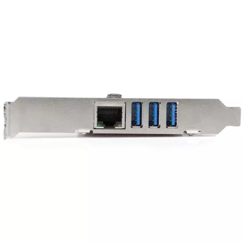 StarTech.com scheda PCI Express USB 3.0 a 3 porte + Gigabit Ethernet