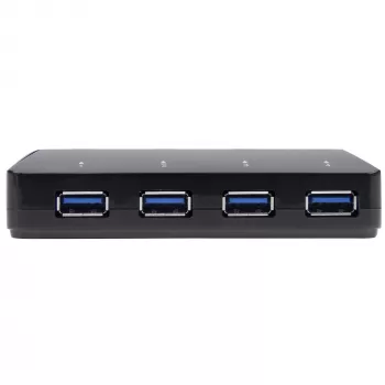 StarTech.com Hub USB 3.0 a 4 porte con porta di ricarica dedicata - 1 porta da 2,4A~Hub USB 3.0 a 4 porte (5Gbps) con porta di ricarica dedicata - 1 porta da 2,4A