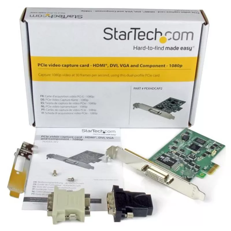StarTech.com Scheda di acquisizione PCIe High-Definition - HDMI VGA DVI e Component - 1080P - TAA