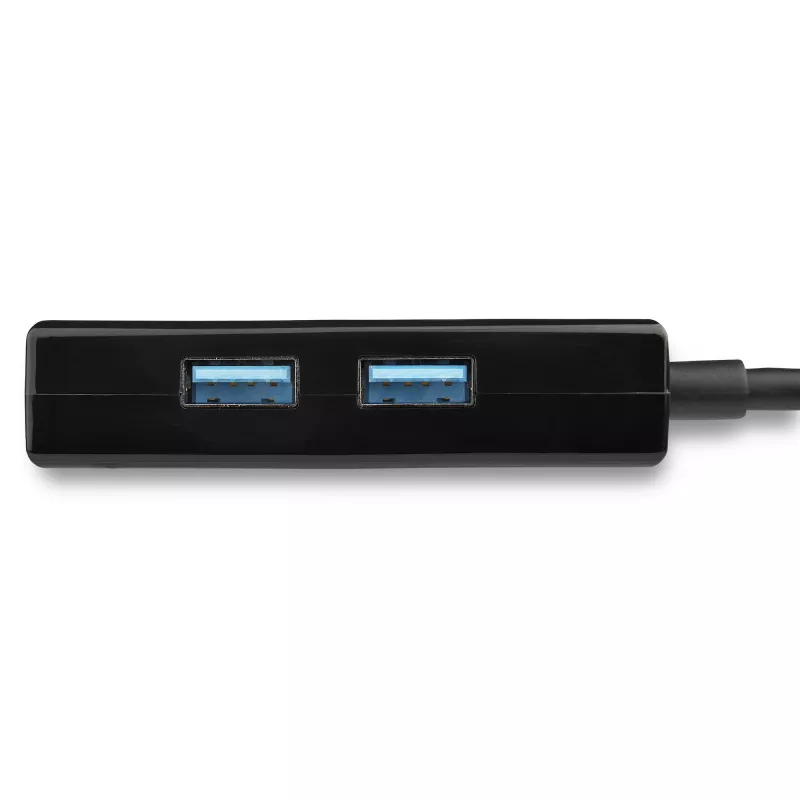 StarTech.com Adattatore USB-Ethernet, convertitore LAN USB 3.0 a 10/100/1000 Gigabit Ethernet per laptop, cavo fisso da 11,8 inch/30 cm, adattatore USB-RJ45, adattatore NIC, adattatore di rete USB