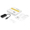 StarTech.com Adattatore USB-Ethernet, convertitore LAN USB 3.0 a 10/100/1000 Gigabit Ethernet per laptop, cavo fisso da 11,8 inch/30 cm, adattatore USB-RJ45, adattatore NIC, adattatore di rete USB