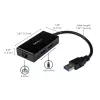 StarTech.com Adattatore USB-Ethernet, convertitore LAN USB 3.0 a 10/100/1000 Gigabit Ethernet per laptop, cavo fisso da 11,8 inch/30 cm, adattatore USB-RJ45, adattatore NIC, adattatore di rete USB