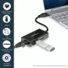 StarTech.com Adattatore USB-Ethernet, convertitore LAN USB 3.0 a 10/100/1000 Gigabit Ethernet per laptop, cavo fisso da 11,8 inch/30 cm, adattatore USB-RJ45, adattatore NIC, adattatore di rete USB