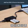 StarTech.com Adattatore USB-Ethernet, convertitore LAN USB 3.0 a 10/100/1000 Gigabit Ethernet per laptop, cavo fisso da 11,8 inch/30 cm, adattatore USB-RJ45, adattatore NIC, adattatore di rete USB