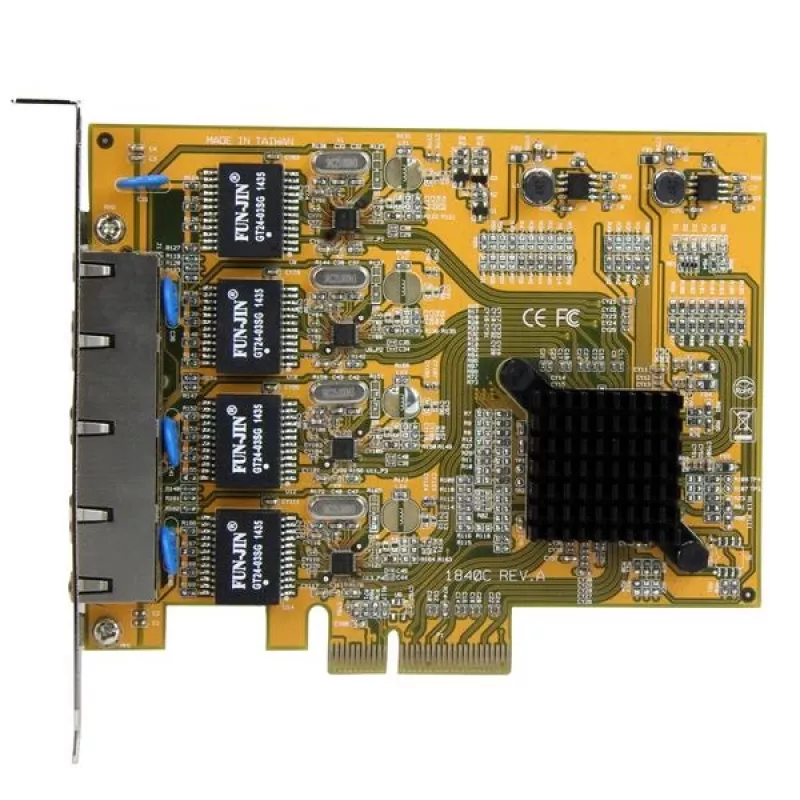 StarTech.com Scheda di rete PCIe Gigabit a 4 porte, interna, cablata, PCI Express, Ethernet, 2000 Mbit/s