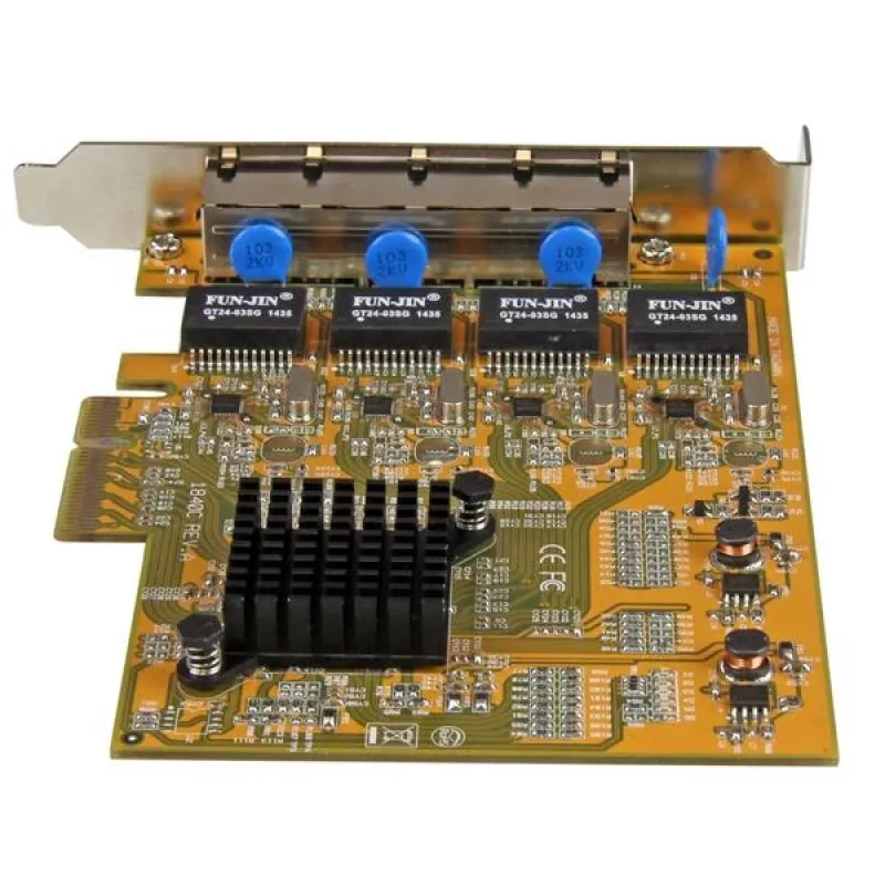 StarTech.com Scheda di rete PCIe Gigabit a 4 porte, interna, cablata, PCI Express, Ethernet, 2000 Mbit/s