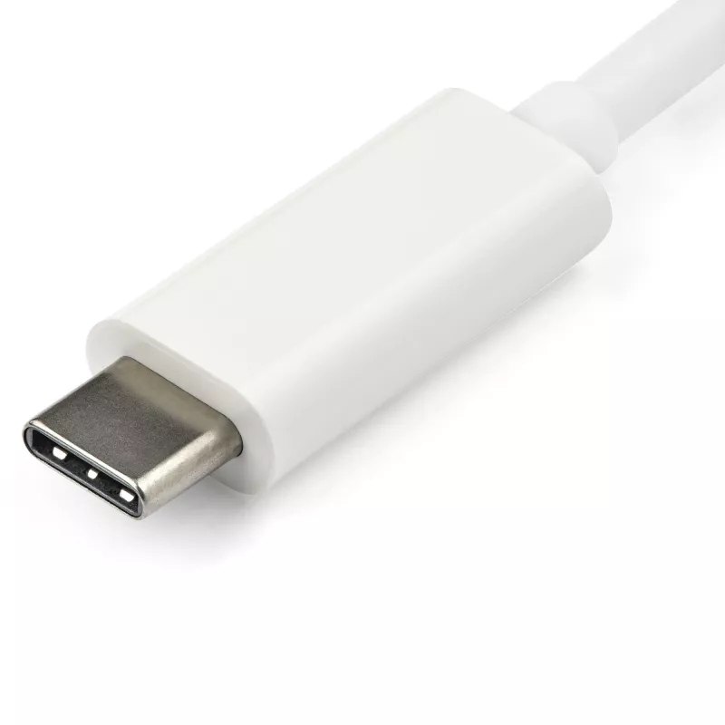 StarTech.com Adattatore USB-C a VGA - bianco, 3.2 Gen 1 (3.1 Gen 1), USB Type-C, uscita VGA (D-Sub), 1920 x 1200 pixel