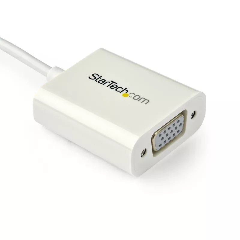 StarTech.com Adattatore USB-C a VGA - bianco, 3.2 Gen 1 (3.1 Gen 1), USB Type-C, uscita VGA (D-Sub), 1920 x 1200 pixel