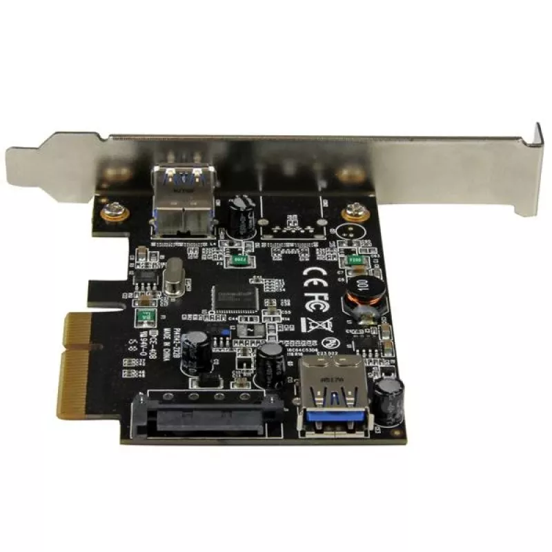 StarTech.com Scheda USB 3.1 a 2 porte (10Gbps) – USB-A, 1x esterna, 1x interna – PCIe