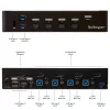 StarTech.com Switch KVM DisplayPort a 4 porte - USB 3.0 - 4K 30Hz