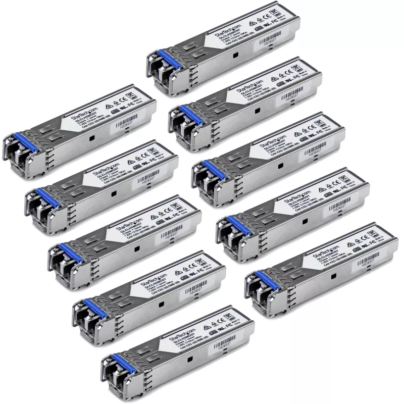 StarTech.com Modulo ricetrasmettitore SFP compatibile Cisco GLC-LH-SMD – 1000BASE-LX/LH – Confezione da 10