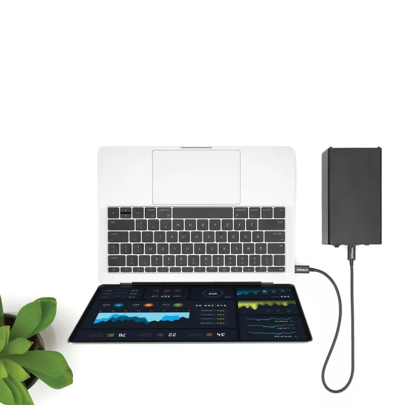 StarTech.com Cavo Thunderbolt 3 (40 Gbit/s) USB-C da 0,5 m – compatibile con Thunderbolt, USB e DisplayPort