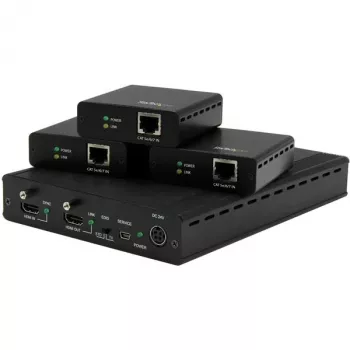 StarTech.com Kit extender HDBaseT a 3 porte con 3 ricevitori - splitter 1x3 HDMI su CAT5e - fino a 4K