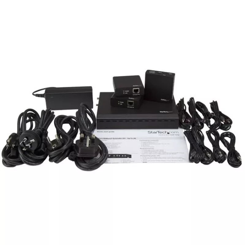 StarTech.com Kit extender HDBaseT a 3 porte con 3 ricevitori - splitter 1x3 HDMI su CAT5e - fino a 4K