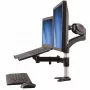 StarTech.com Braccio monitor da scrivania con supporto per laptop – completamente orientabile – articolato