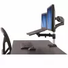 StarTech.com Braccio monitor da scrivania con supporto per laptop – completamente orientabile – articolato